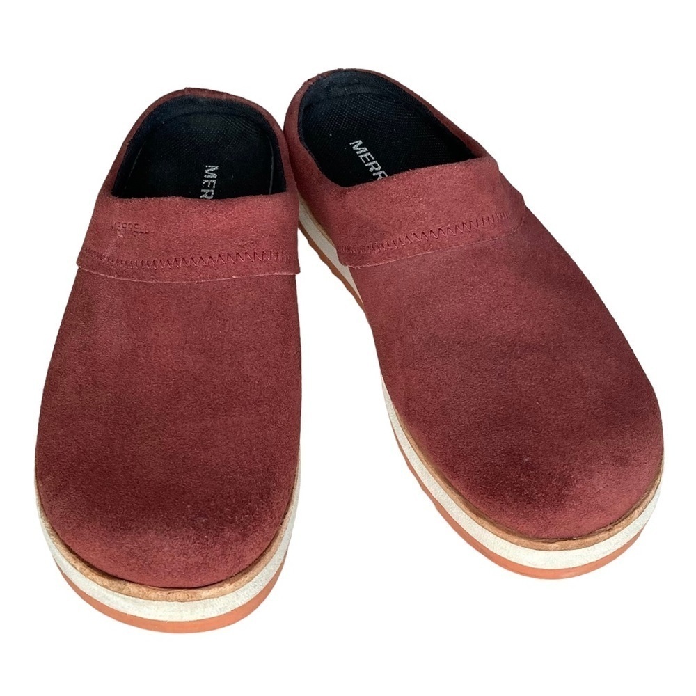 Merrell Rust Suede Round Toed Slip On Mules #J001… - image 2